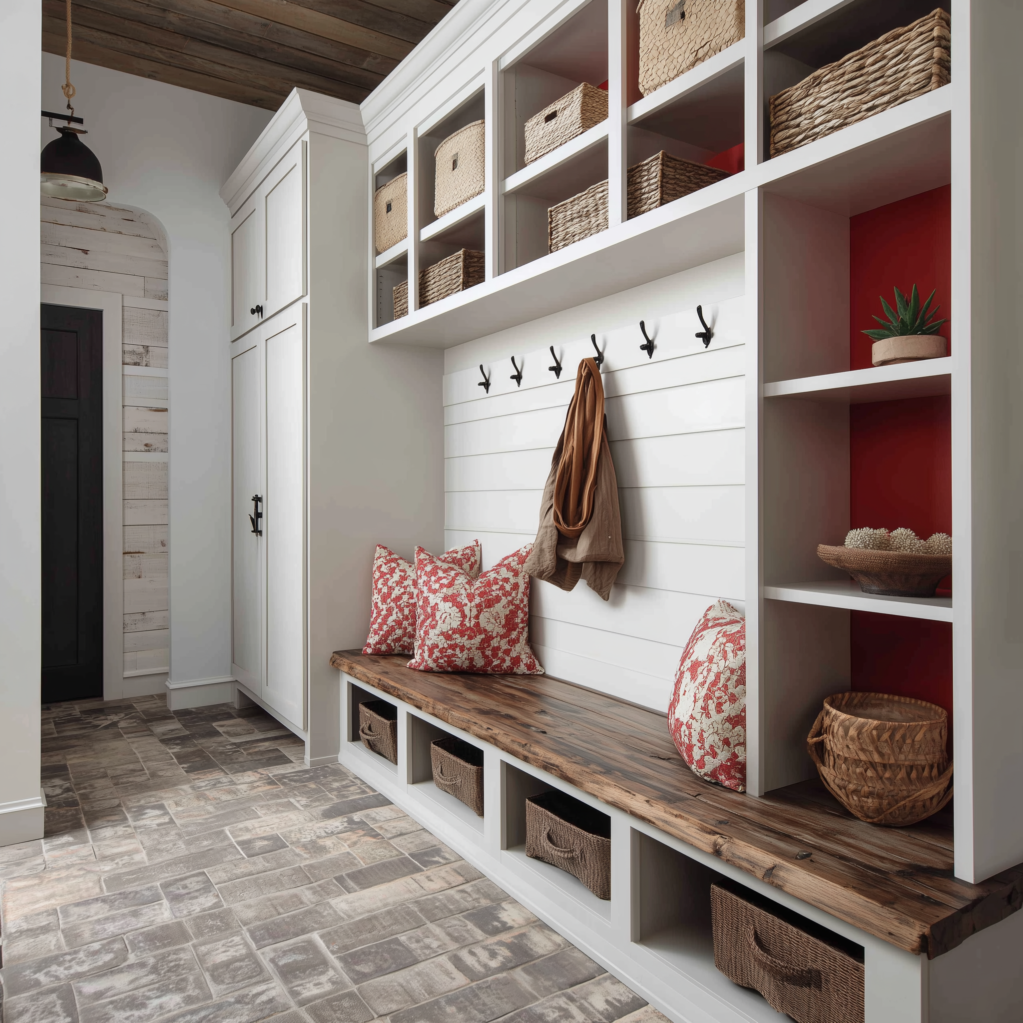 Classic Red Mudroom 2